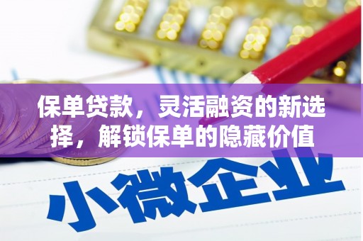 兴城保单贷款，灵活融资的新选择，解锁保单的隐藏价值