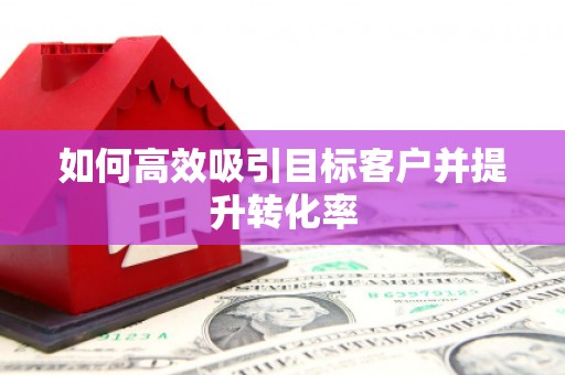 兴城如何高效吸引目标客户并提升转化率