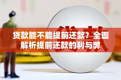 兴城贷款能不能提前还款？全面解析提前还款的利与弊