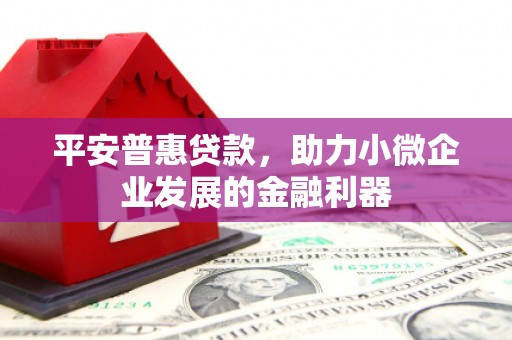 兴城平安普惠贷款，助力小微企业发展的金融利器